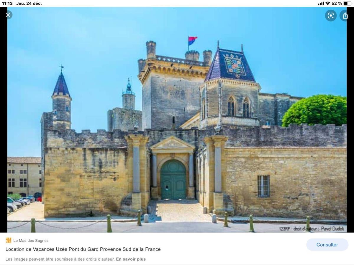 Appartement 3 Min A Pied Du Centre D'Uzes Parking Piscine Eksteriør bilde